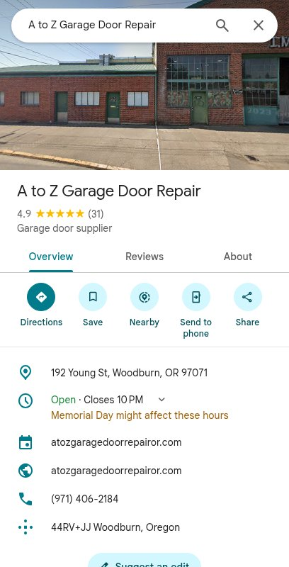 Garage Door Repair in Middleton