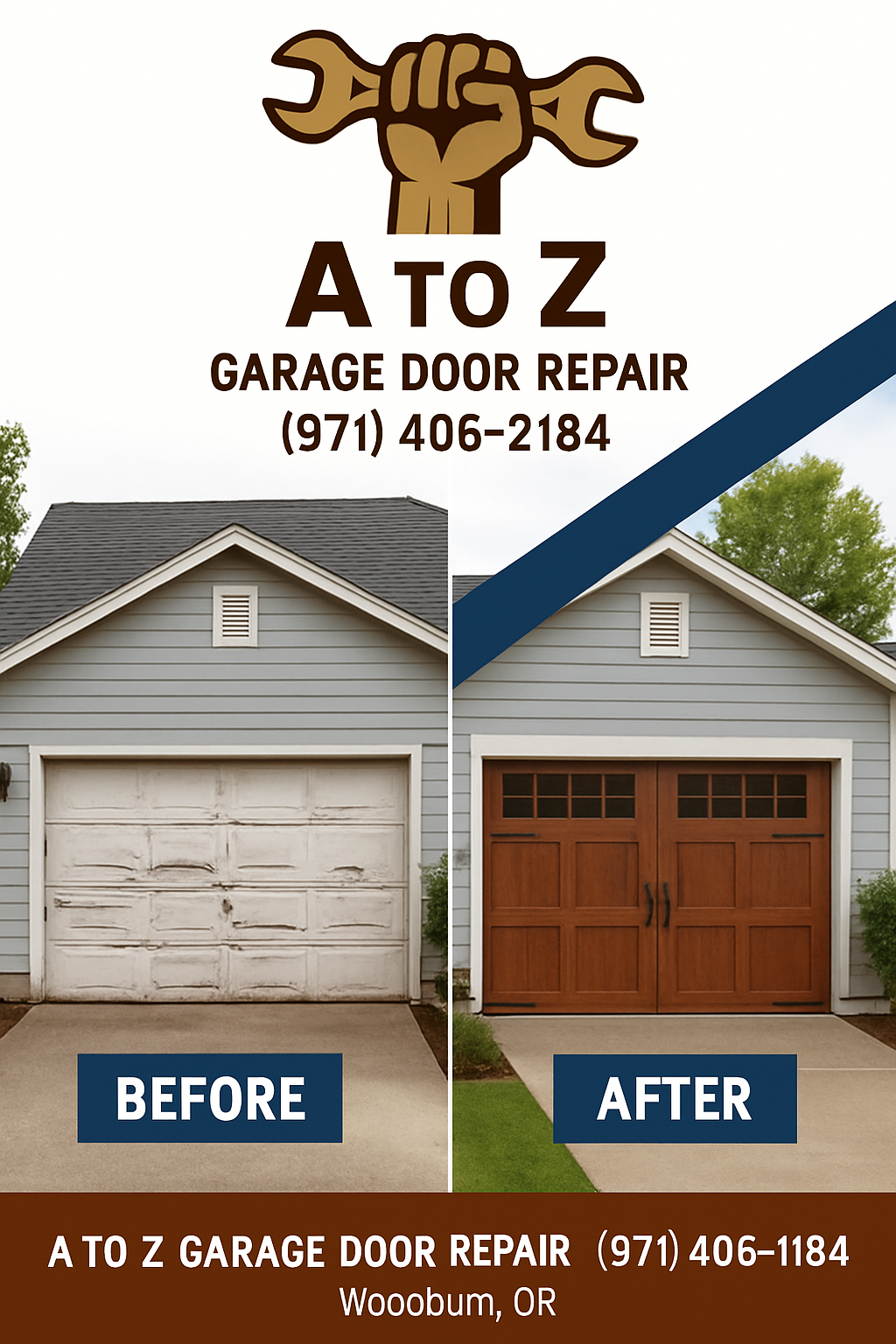 Garage Door Roller Replacement in Woodburn